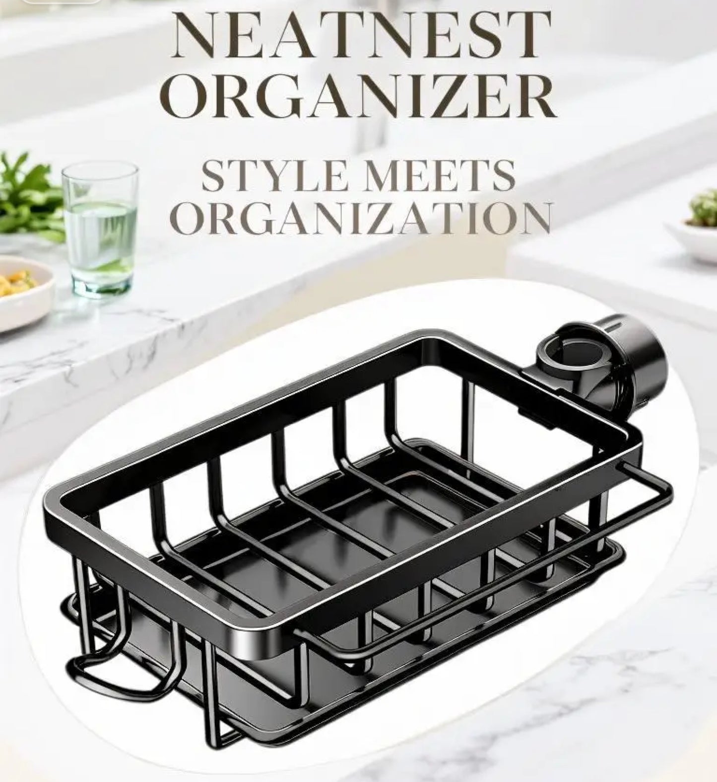 NeatNest™ Sink Caddy – Sleek & Space-Saving